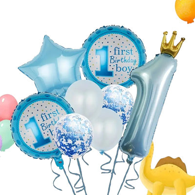 Joyful Blue Balloon Bouquet for Birthday Celebrations (MB1)