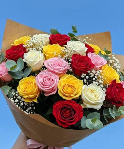 Rustic Mixed Rose Beauty Bouquet