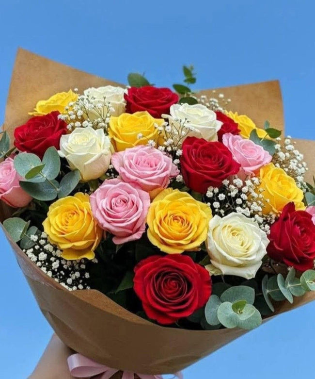 Rustic Mixed Rose Beauty Bouquet