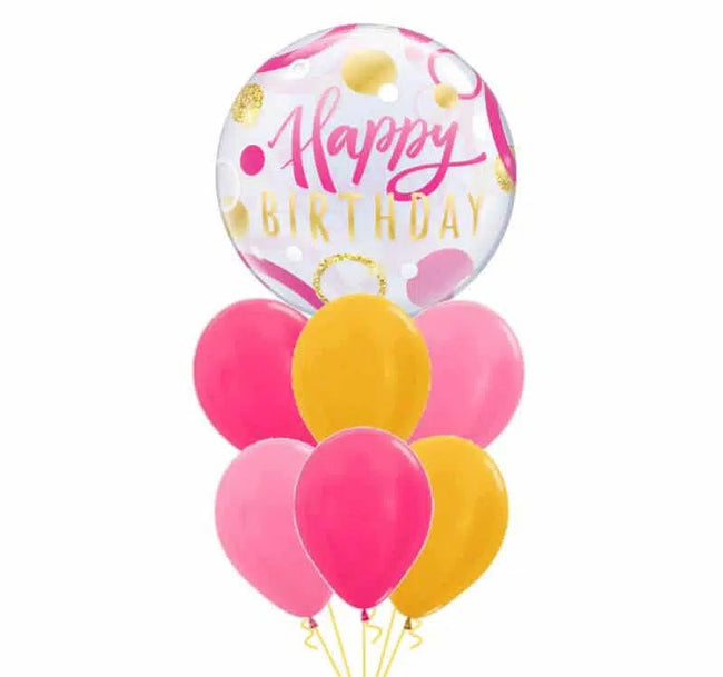 Birthday Bliss Balloon Bouquet (FGB380) - Flowers Gifts and Balloons