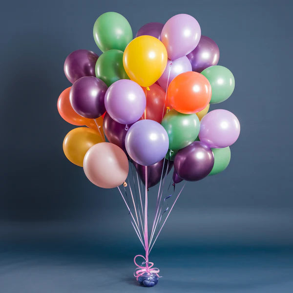 Vibrant 30-Piece Mixed Color Balloon Bouquet" (MB113)