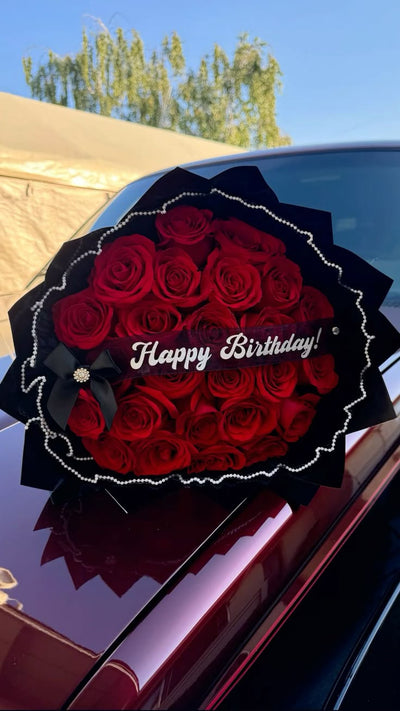 Sophisticated Birthday Rose Bouquet