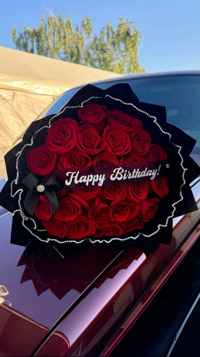 Sophisticated Birthday Rose Bouquet